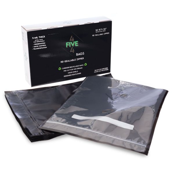 454 Bags Vacuum Bag with Re-Sealable Zipper - Black/Clear 15" x 20" (50 Count) Product and Box