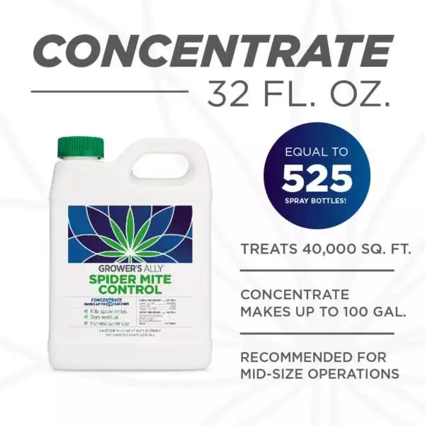 32 oz concentrate makes 525 gallons