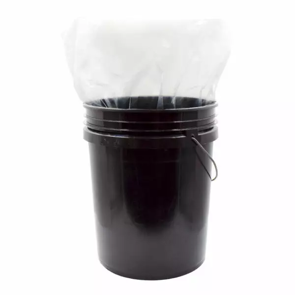 454 Bags Bucket Liner Shown Inside 5 Gallon Bucket